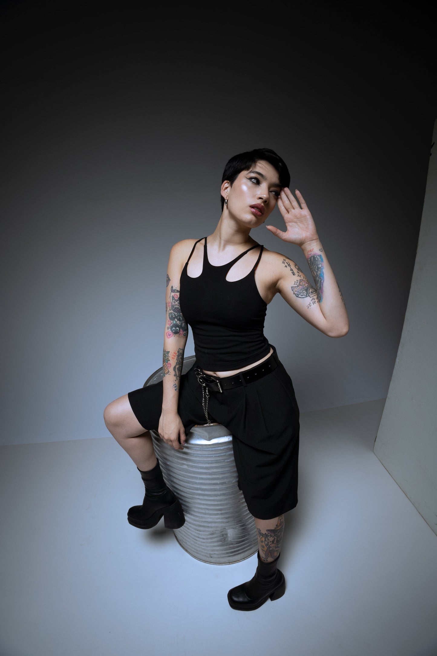 MIA Top – Bio-Baumwolle Cut-Out Träger Tank