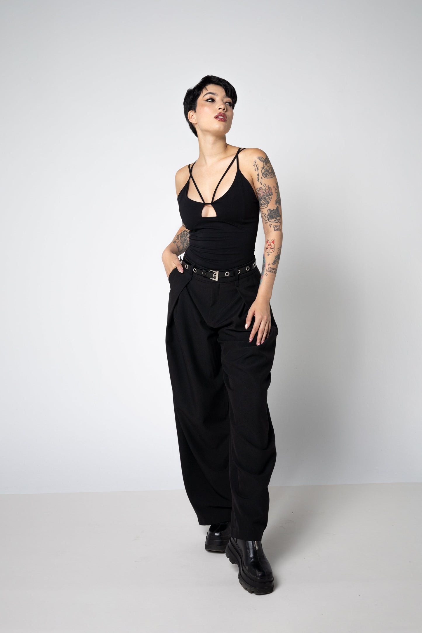 ELLEN Top – Bio-Baumwolle Prinzessschnitt Spaghetti-Träger Top