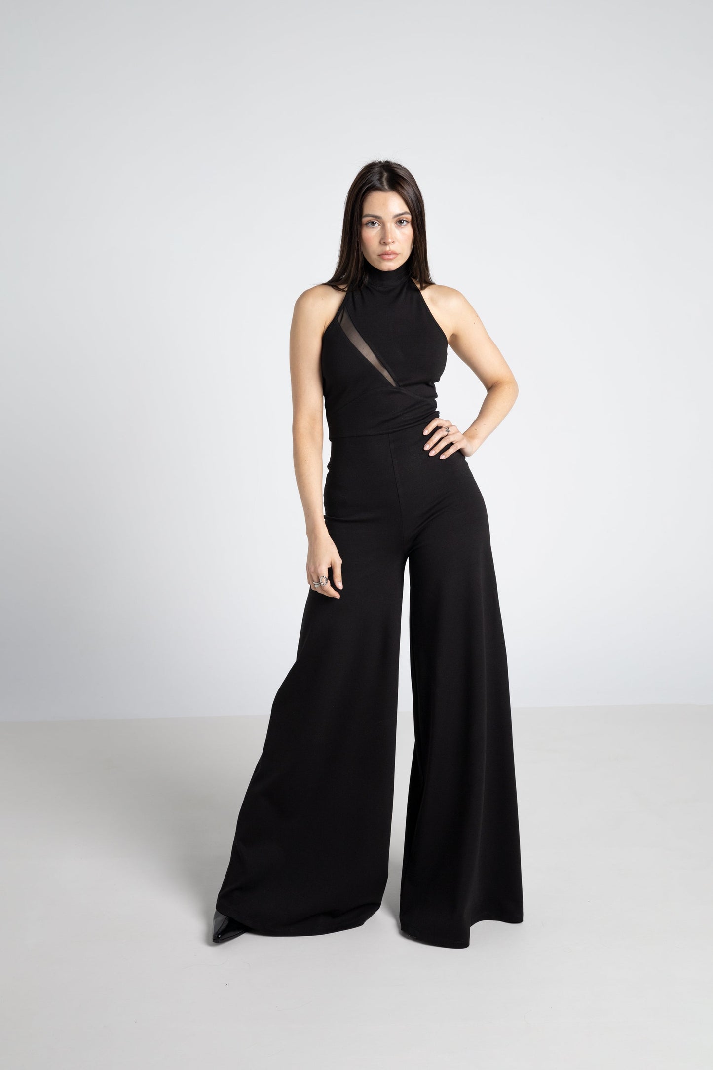 Itala Halter Rückenfreier Jumpsuit