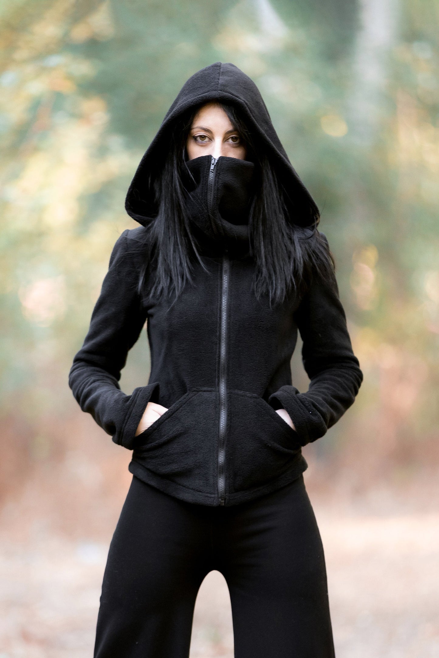 Gesichtsmasken-Zip-Hoodie