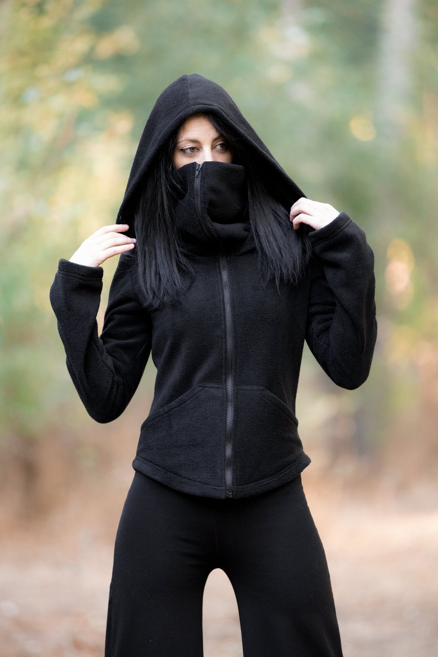 Gesichtsmasken-Zip-Hoodie