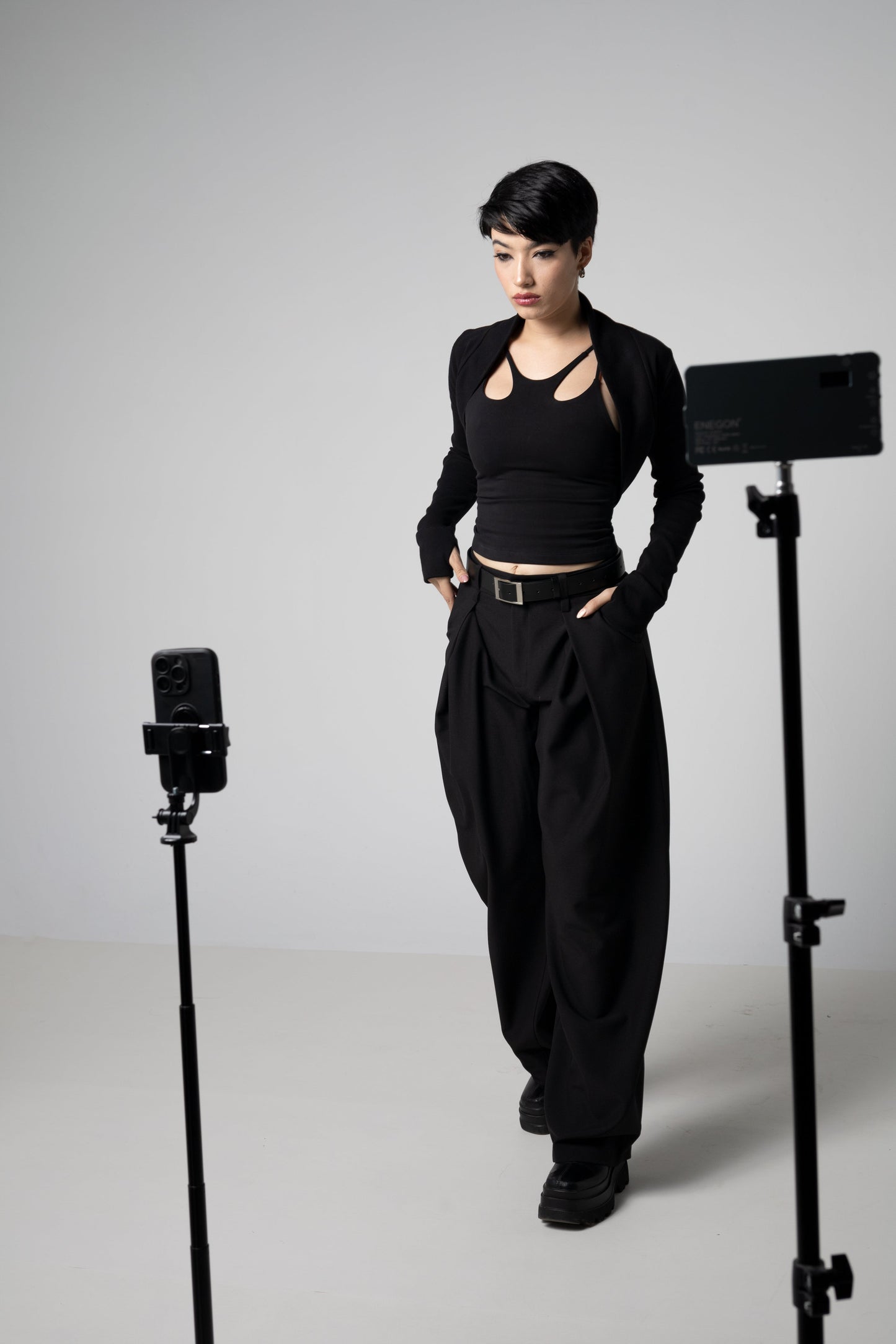 Bio-Baumwolle Rib Shrug – Langärmlige Schicht mit Daumenlöchern - XS bis 2XL