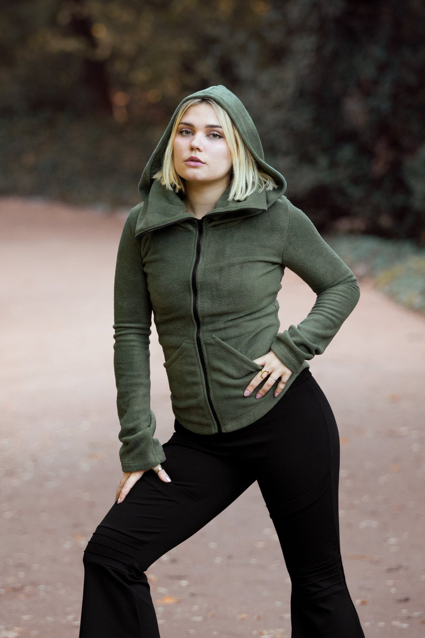 Gesichtsmasken-Zip-Hoodie