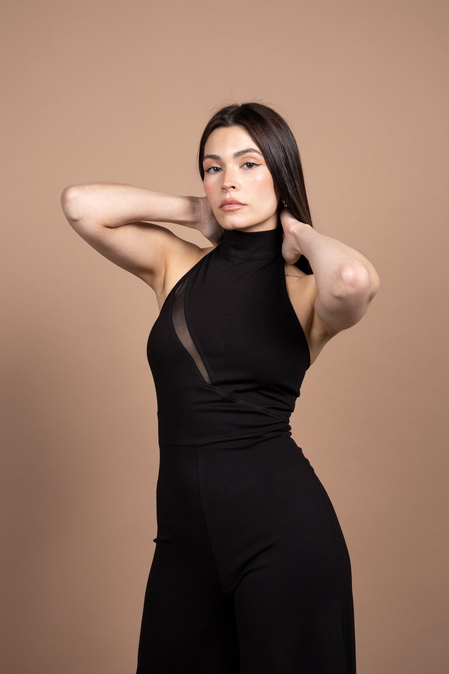 Itala Halter Rückenfreier Jumpsuit