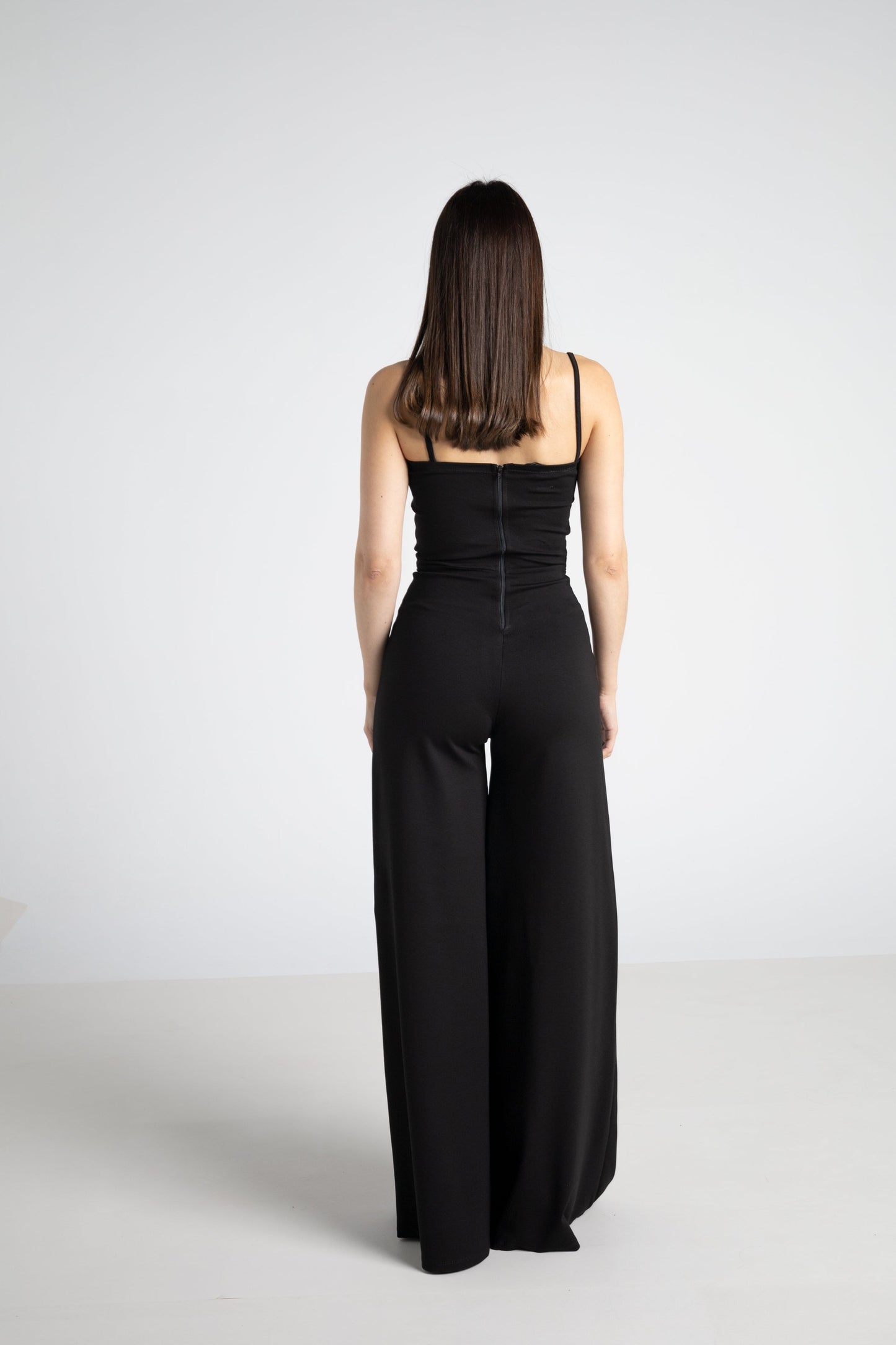 Weit geschnittenes Jumpsuit Schwarz