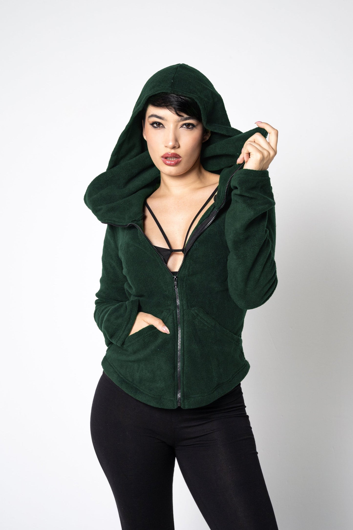 Gesichtsmasken-Zip-Hoodie