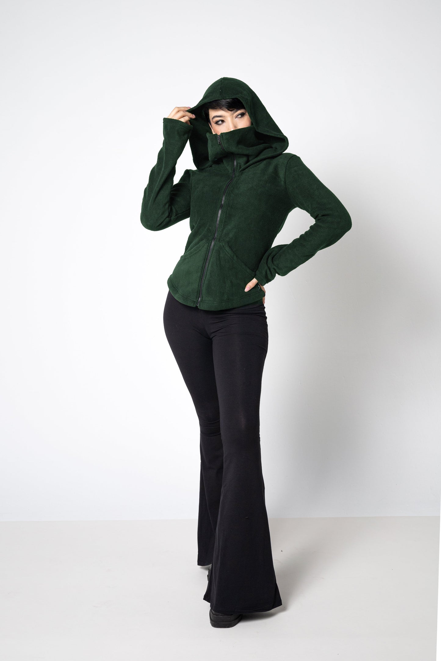 Gesichtsmasken-Zip-Hoodie