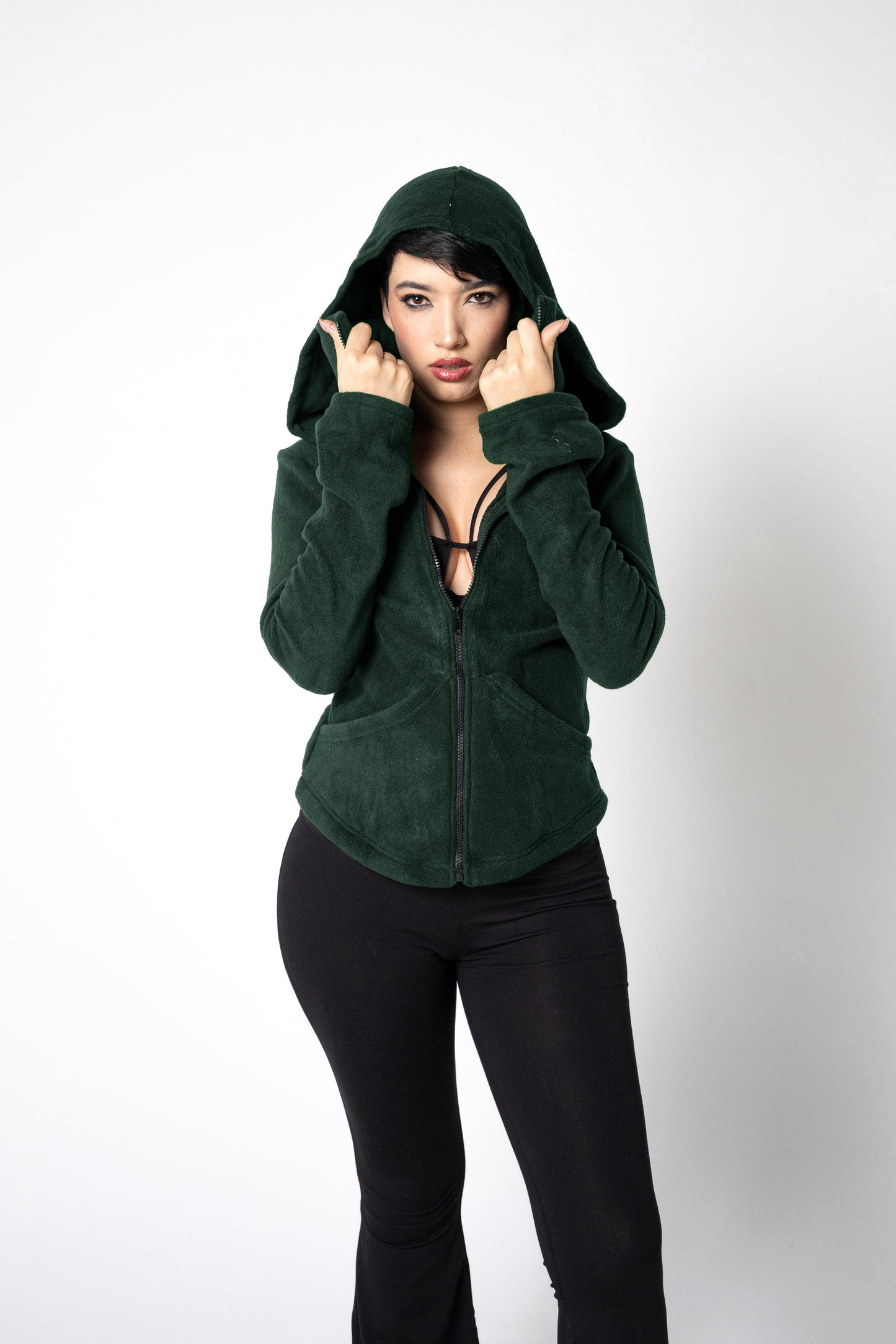Gesichtsmasken-Zip-Hoodie